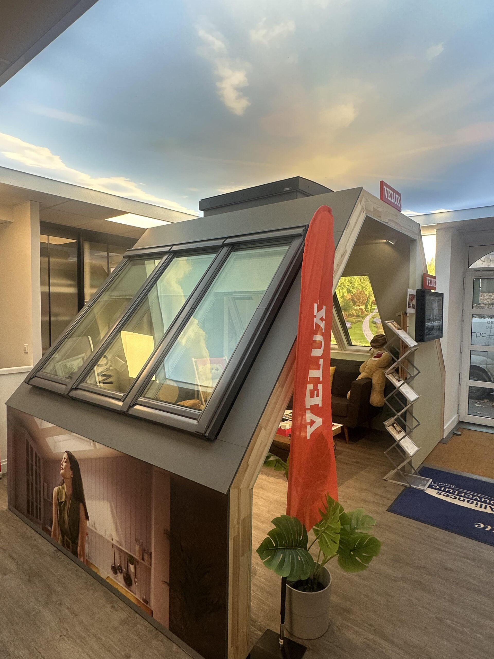 Maquette verrière VELUX® 3-en-1 vue extérieure